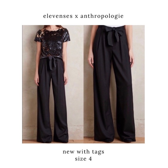 NWT elevenses x Anthro Valera Pants - Picture 1 of 6